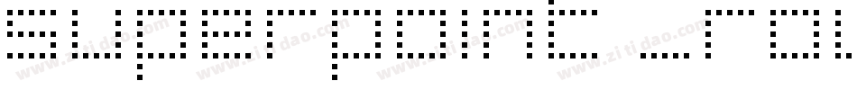 superpoint _rounded字体转换